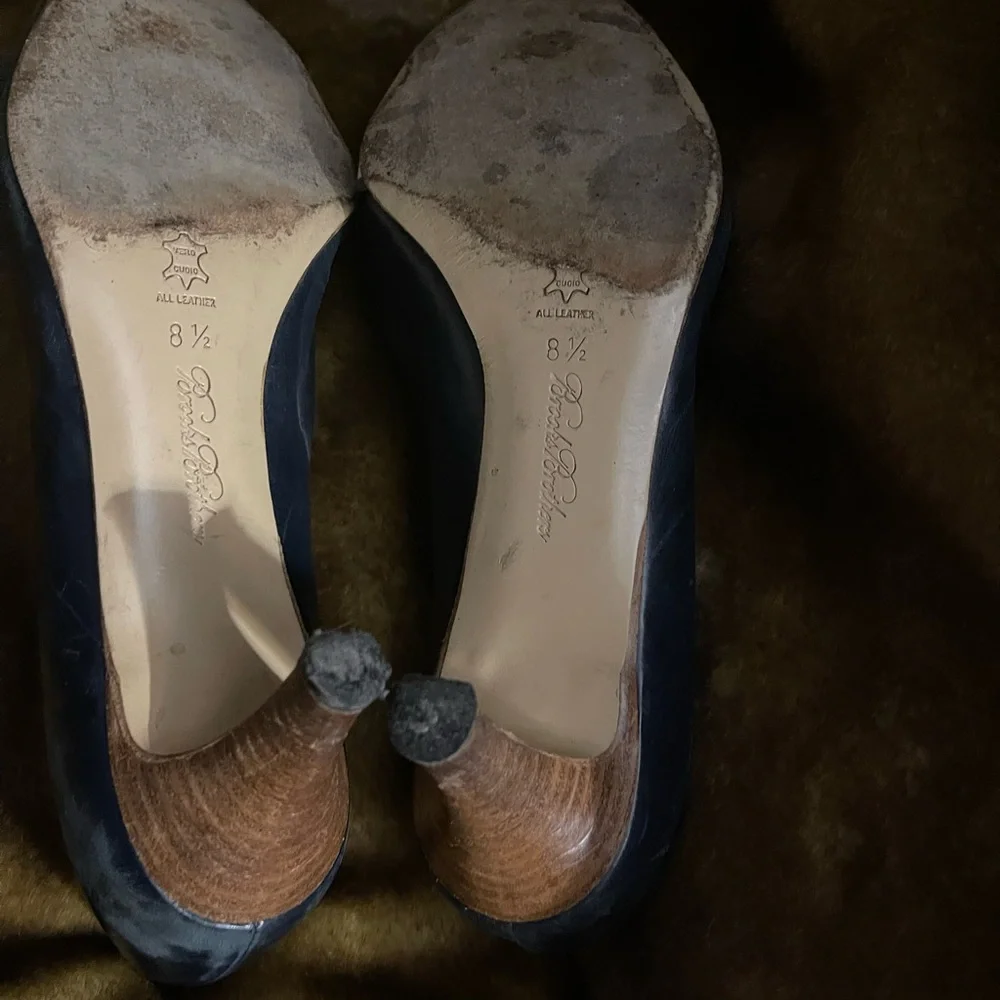 Brooks Brothers Navy Spectator Women's Loafers Pumps - Picture 3 of 7